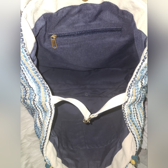 Grecian nights evil eye tote - Picture 9 of 13